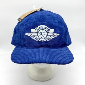 Nike Air Jordan Corduroy Strapback Hat Blue Sz L/XL NWT New IB3937-485